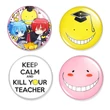 Assassinaton Classroom kitűzők – animés ajándék