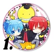 Assassinaton Classroom kitűzők