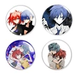 Akuma no Riddle kitűzők – animés ajándék