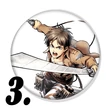 Attack on Titan kitűzők