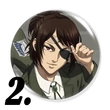Attack on Titan kitűzők (2. verzió)