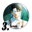 Attack on Titan kitűzők (2. verzió)