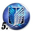 Attack on Titan kitűzők (2. verzió)
