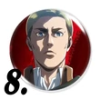 Attack on Titan kitűzők (2. verzió)