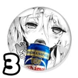 Ahegao sörös kitűzők