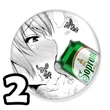 Ahegao sörös kitűzők