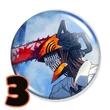 Chainsaw man kitűzők