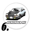 Initial D kitűzők