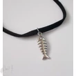 Fishbone fekete nyakpánt 