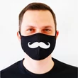 Bajusz mintás szájmaszk