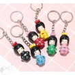 Kokeshi Gésa baba kulcstartók