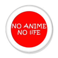 No Anime No Life kitűző 1 