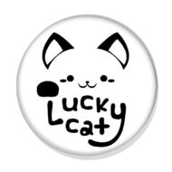 Lucky cat kitűző 1 