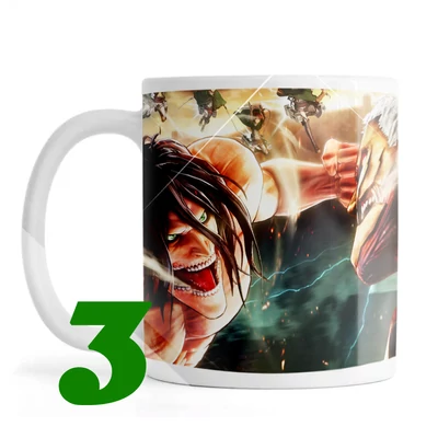 Attack on Titan mintás bögrék 3 féle