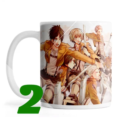 Attack on Titan mintás bögrék 3 féle