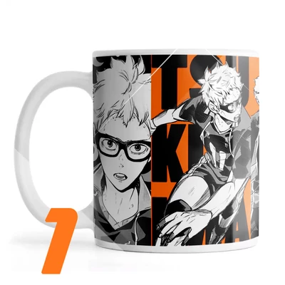 Haikyuu mintás bögrék
