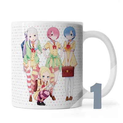 Re:Zero mintás bögrék
