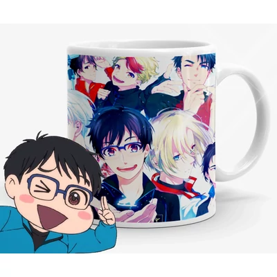 Yuri on Ice mintás bögrék