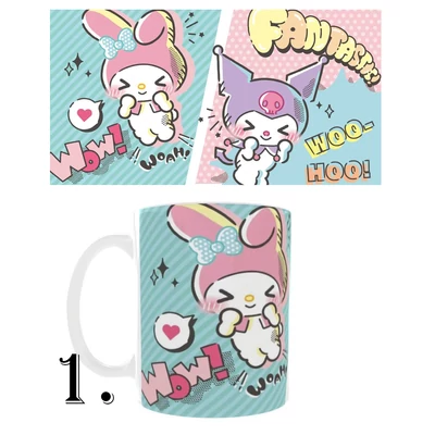 Kuromi és My Melody bögrék
