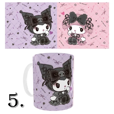 Kuromi és My Melody bögrék