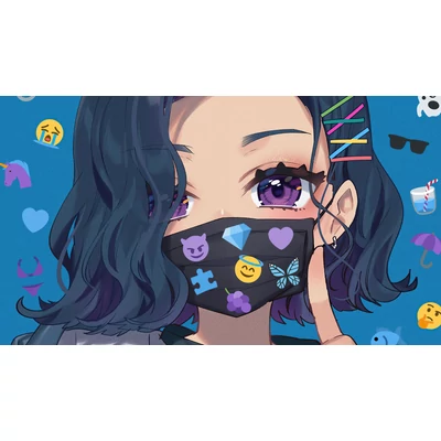 Kawaii arc mintás szájmaszk