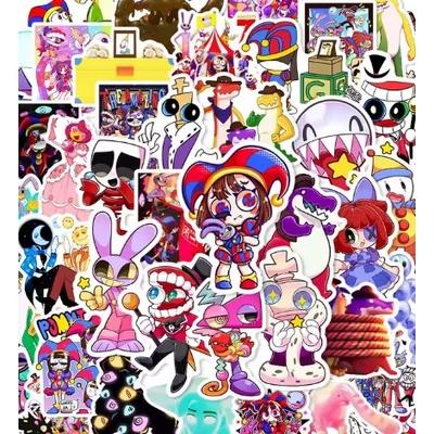 A Csodálatos Digitális Cirkusz matricák – animés ajándék