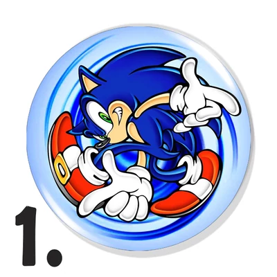 Sonic kitűzők