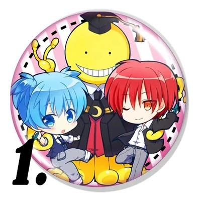 Assassinaton Classroom kitűzők