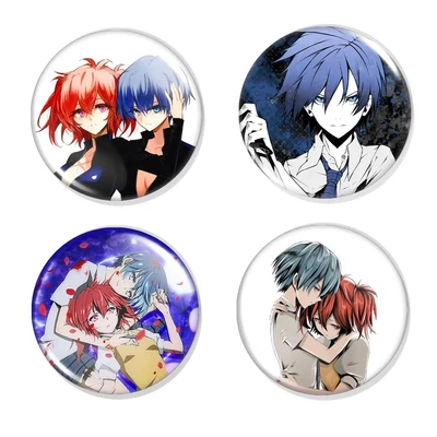 Akuma no Riddle kitűzők – animés ajándék