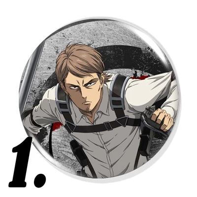 Attack on Titan kitűzők (2. verzió)