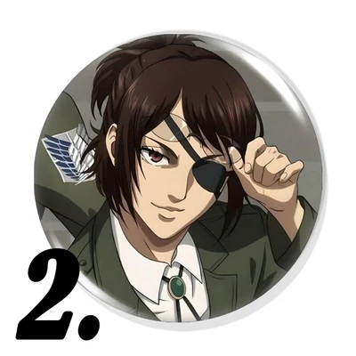 Attack on Titan kitűzők (2. verzió)