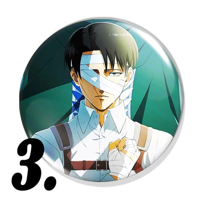Attack on Titan kitűzők (2. verzió)