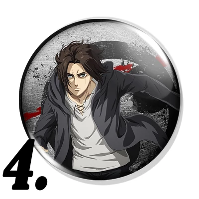 Attack on Titan kitűzők (2. verzió)