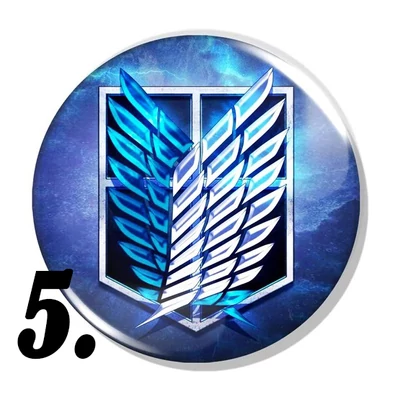 Attack on Titan kitűzők (2. verzió)