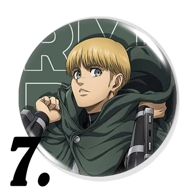 Attack on Titan kitűzők (2. verzió)