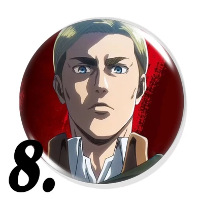 Attack on Titan kitűzők (2. verzió)