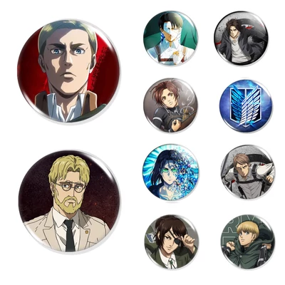 Attack on titan kitűzők – animés ajándék