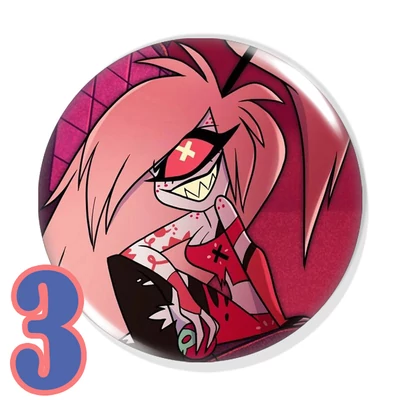 Sir Pentious és Cherri Bomb kitűzők