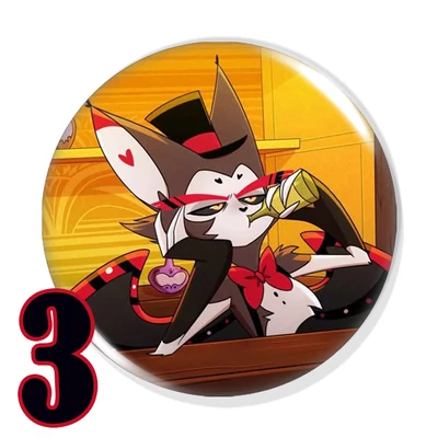 Angel Dust és Husk kitűzők