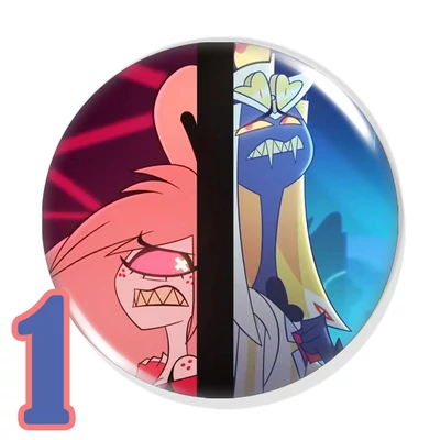 Sir Pentious és Cherri Bomb kitűzők