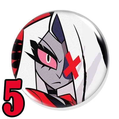 Charlie és Vaggie kitűzők