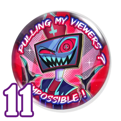 Hazbin Hotel szöveges kitűzők