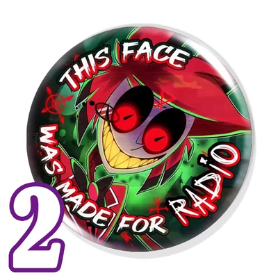 Hazbin Hotel szöveges kitűzők