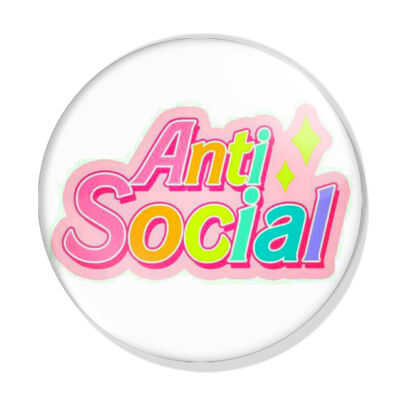 Anti Social kitűző 1