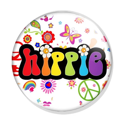 Hippie kitűző