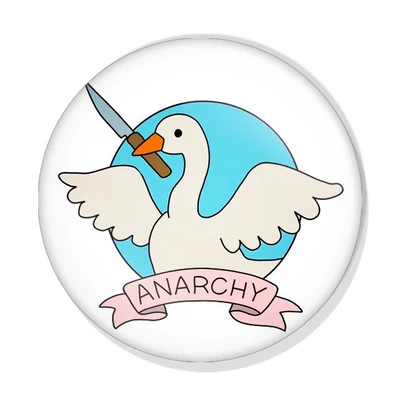 Anarchia lúd kitűző