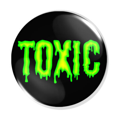Toxic kitűző