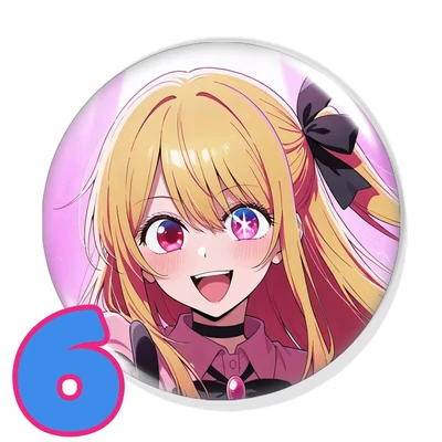 Oshi no Ko kitűzők