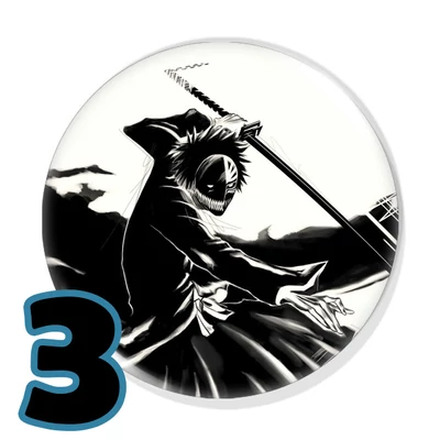 Bleach kitűzők