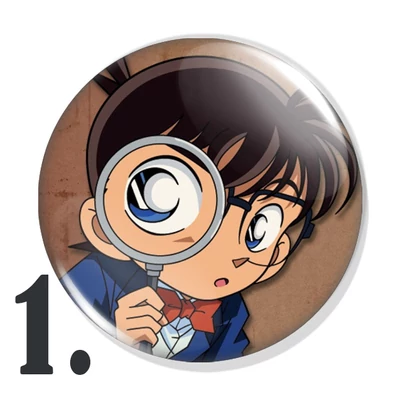 Conan, a detektív kitűzők